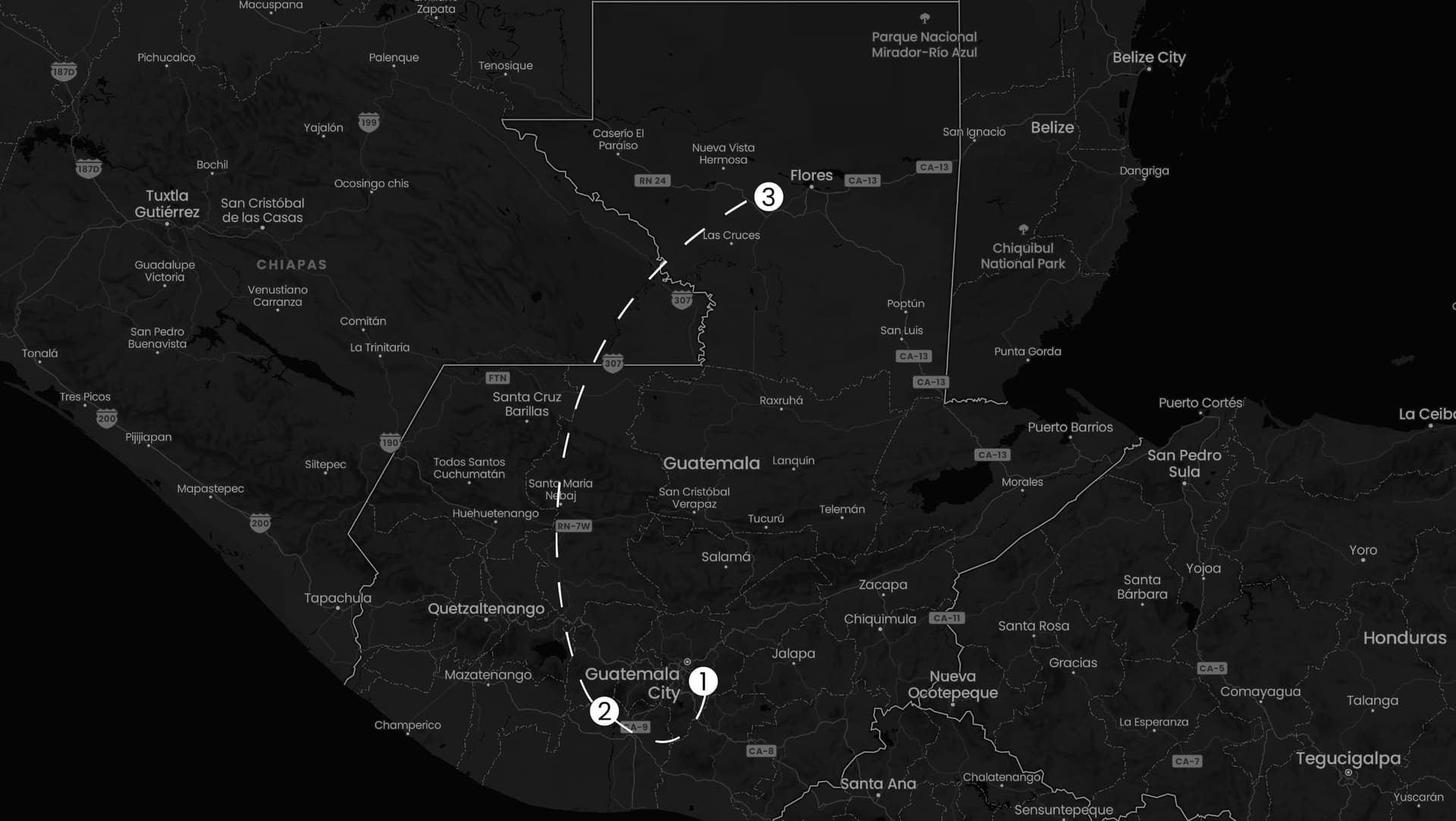 Mapa de Guatemala